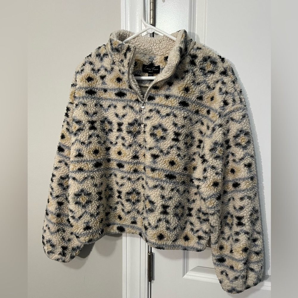 Aztec Sherpa pullover top